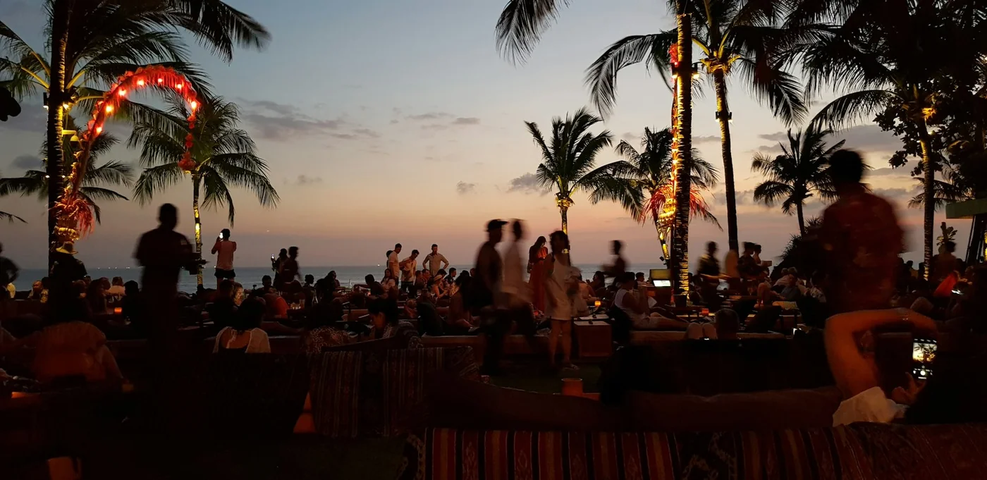 Evening light over the coast at Seminyak, Bali